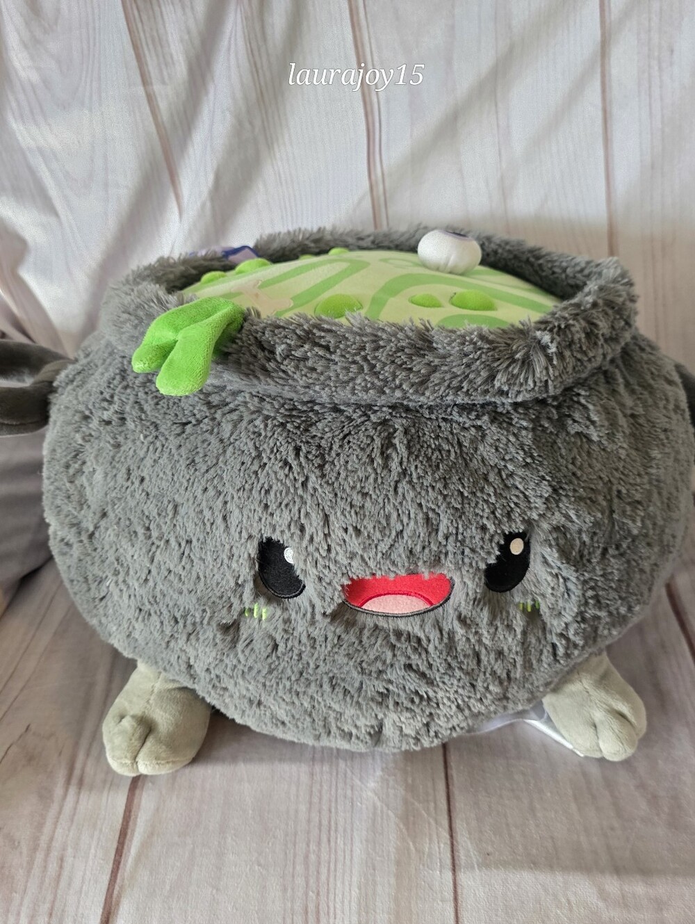 Squishable Cauldron Plush Stuffed Toy Large Halloween Gray Green 14 Inch 2022